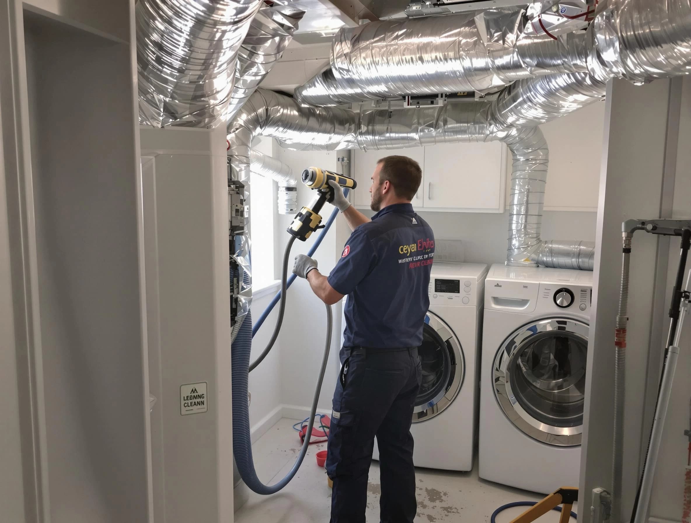 Argo Dryer Vent Cleaning specialist using advanced equipment for thorough duct cleaning in Argo