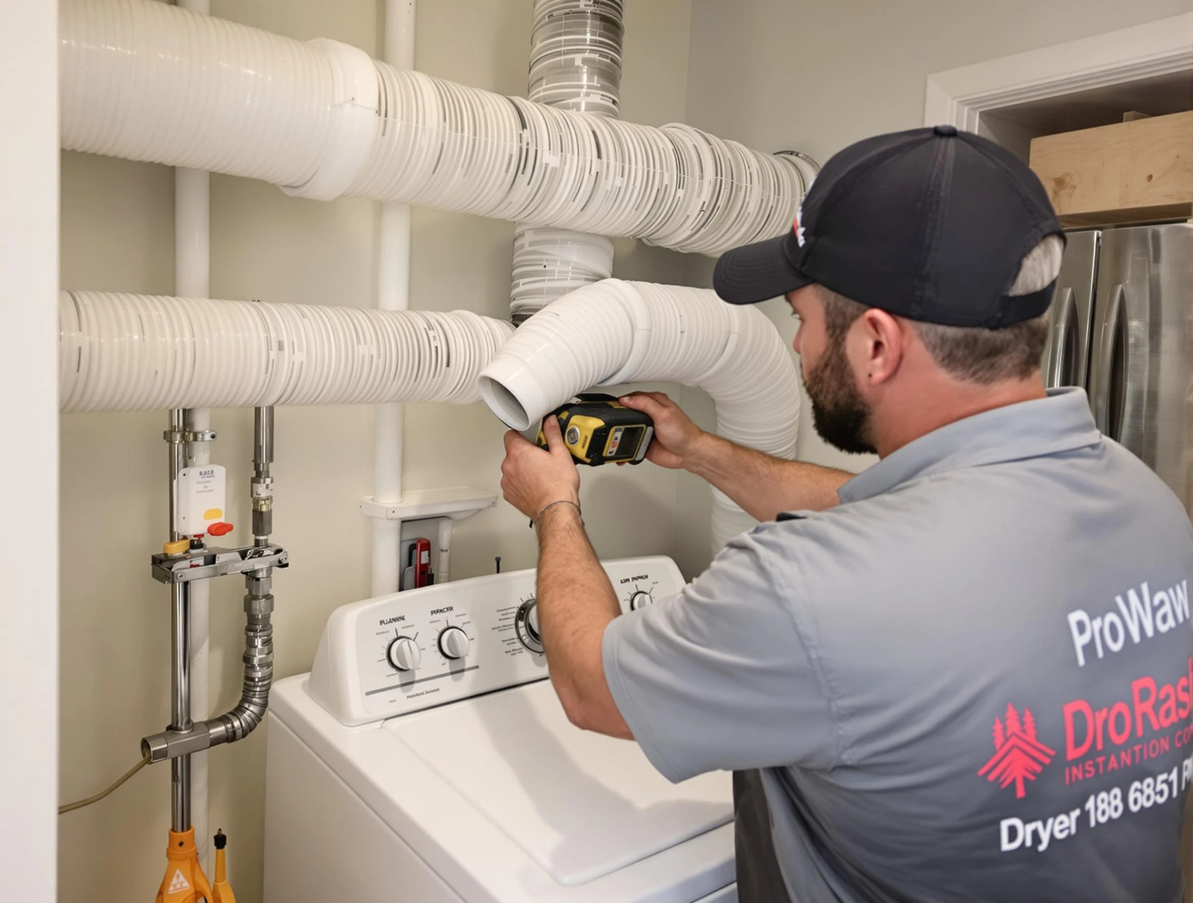 Professional dryer vent hose installation by Argo Dryer Vent Cleaning in Argo
