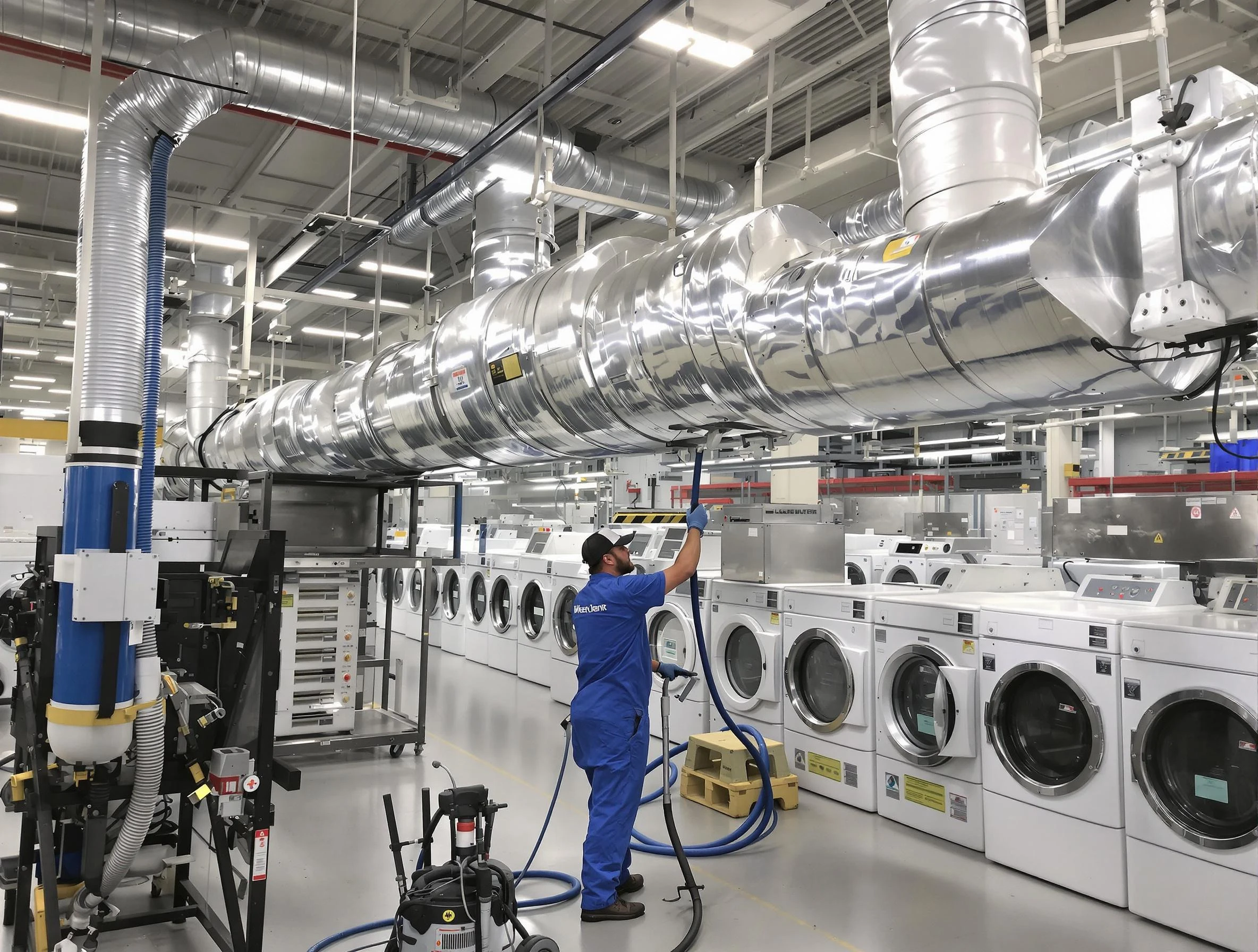 Argo Dryer Vent Cleaning team performing heavy-duty industrial dryer vent cleaning in Argo